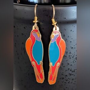 Colorful Parrot Bird Earrings